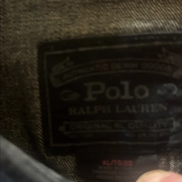 Vintage Polo by Ralph Lauren Black Denim Shirt XL - Picture 2 of 7